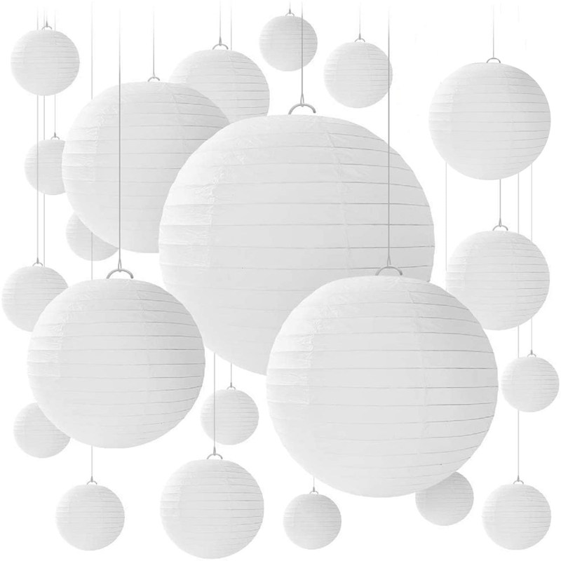 

Round white paper lantern paper lampshade, 501 Original