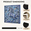 Kit de peinture en perles pour adultes avec un encadrement de mur de cheval 11,81x11,81 pouces