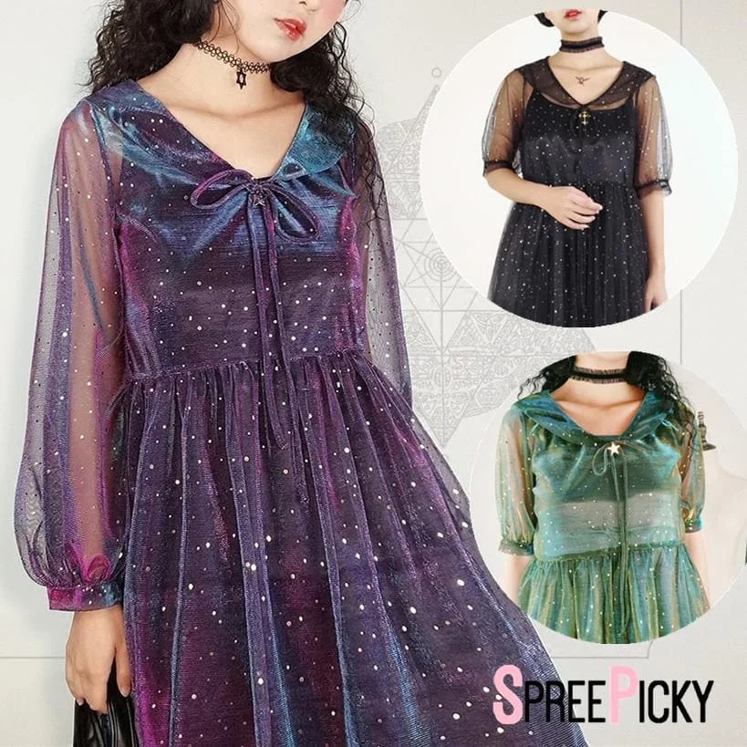 4 Colors Fairy Galaxy Tulle Dress SP13918