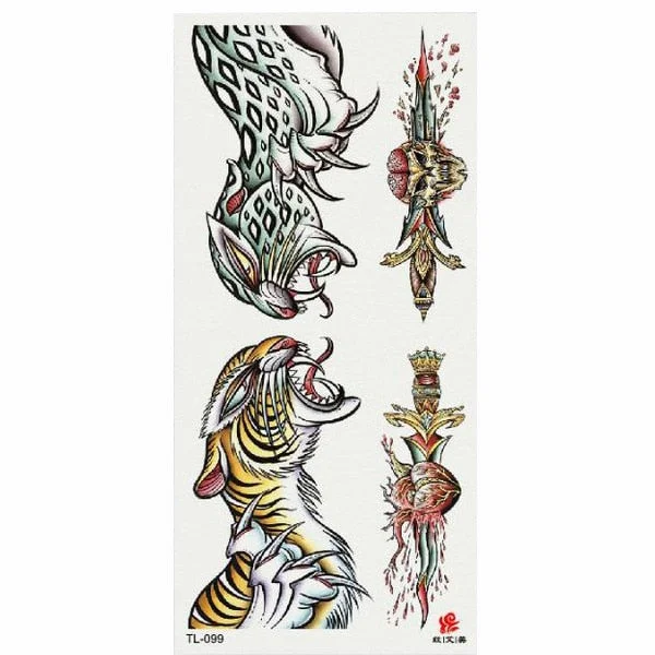 Temporary Tattoo Sticker Waterproof Fashion Women Men Japanese Geisha Warrior Samurai Fake Body Art Children Adult Hand Tattoo