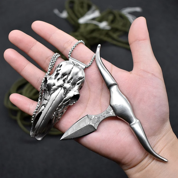 Western Longhorn Portable Self-Defense Weapon Ornament