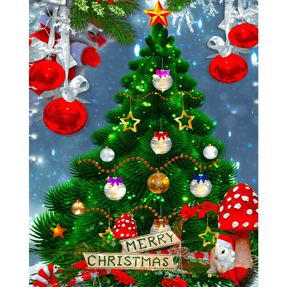 

Xmas Tree - 11CT Stamped Cross Stitch - 40*56CM, 501 Original
