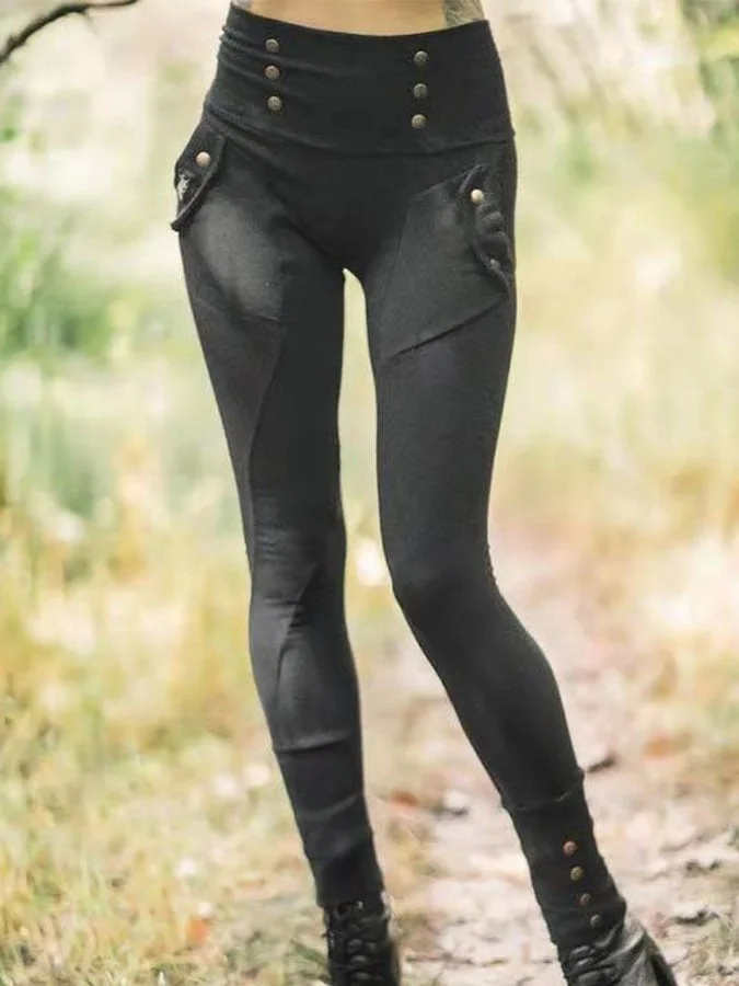 Vintage Dark Pocket Leggings 