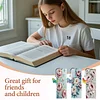 3Pcs DIY Pearl Painting Peony Bookmark with Butterfly Pendant Home Office Supplies Gift for Book Lovers