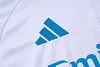 Joyfball 2025/2026 Real Madrid Half-Pull Training Suit White Football Shirt 1:1 Thai Quality