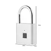 O10 Waterproof Smart Fingerprint Door Lock 0.5sec Unlock Anti-theft Padlock