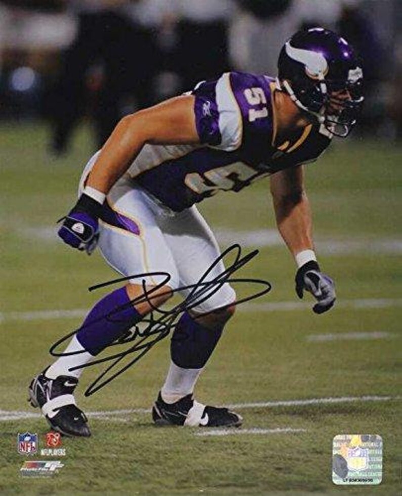 Ben Leber Signed Autographed 8x10 Photo Poster painting - Minnesota Vikings