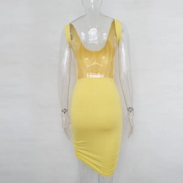 Sexy Backless Summer Dress Slim Short Pencil Bandage Club Party Casual Beach Mini Bodycon