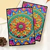  Mandala 5D DIY Diamond Art Painting Notebook Kit 50 Pages A5 Rhinestone Art Painting Notebook Kit for Adults Beginners Holiday Birthday Gift