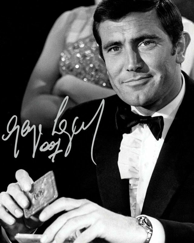 George Lazenby - James Bond Autograph Signed Photo Poster painting Print