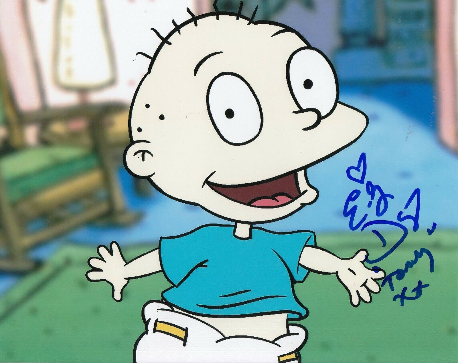 ELIZABETH DAILY signed (RUGRATS) TV SHOW 8x10 Photo Poster painting *TOMMY PICKLES* W/COA #2