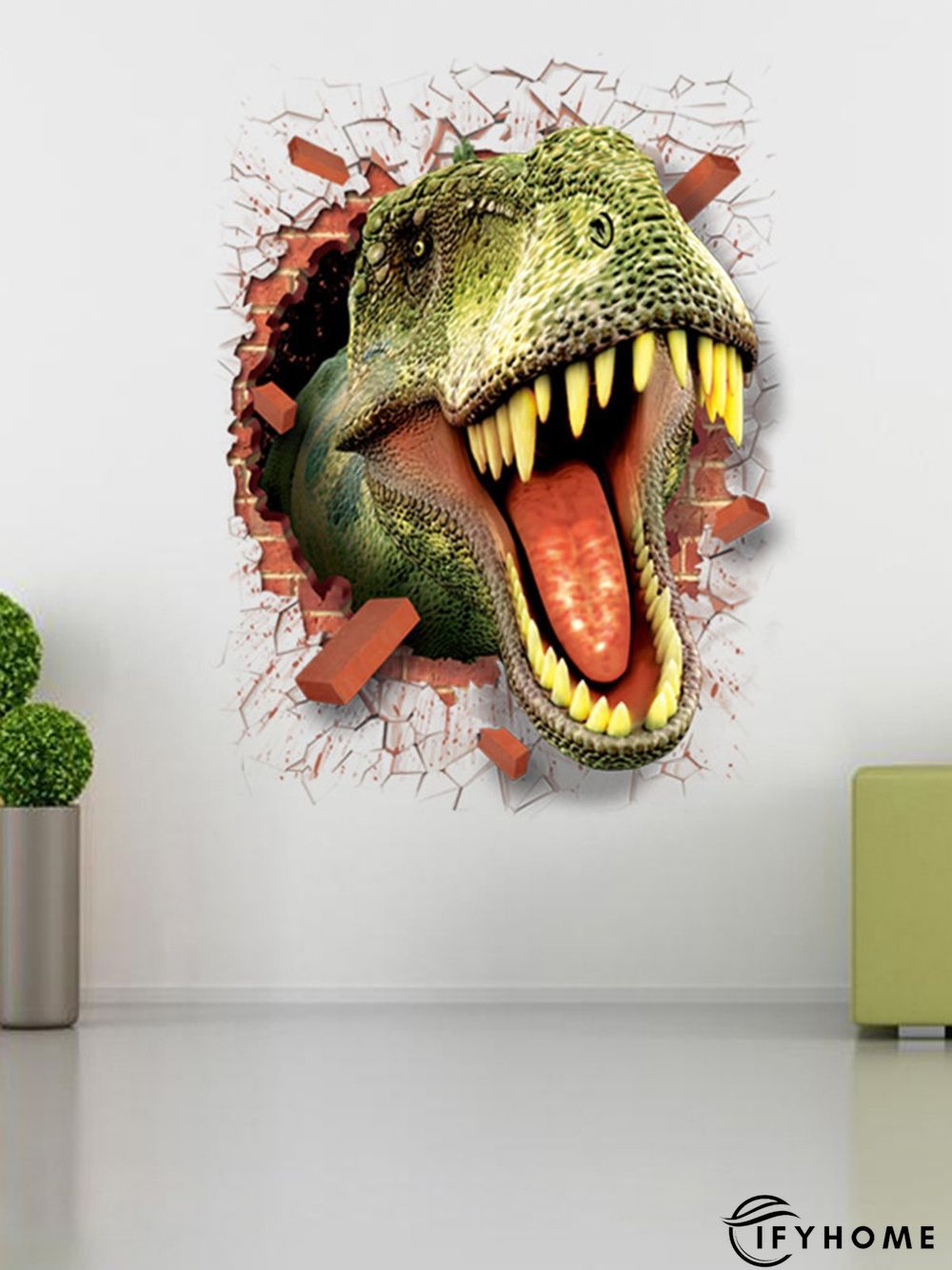 3D Creative Dinosaur Decorative Sticker Bedroom Wall Sticker | IFYHOME