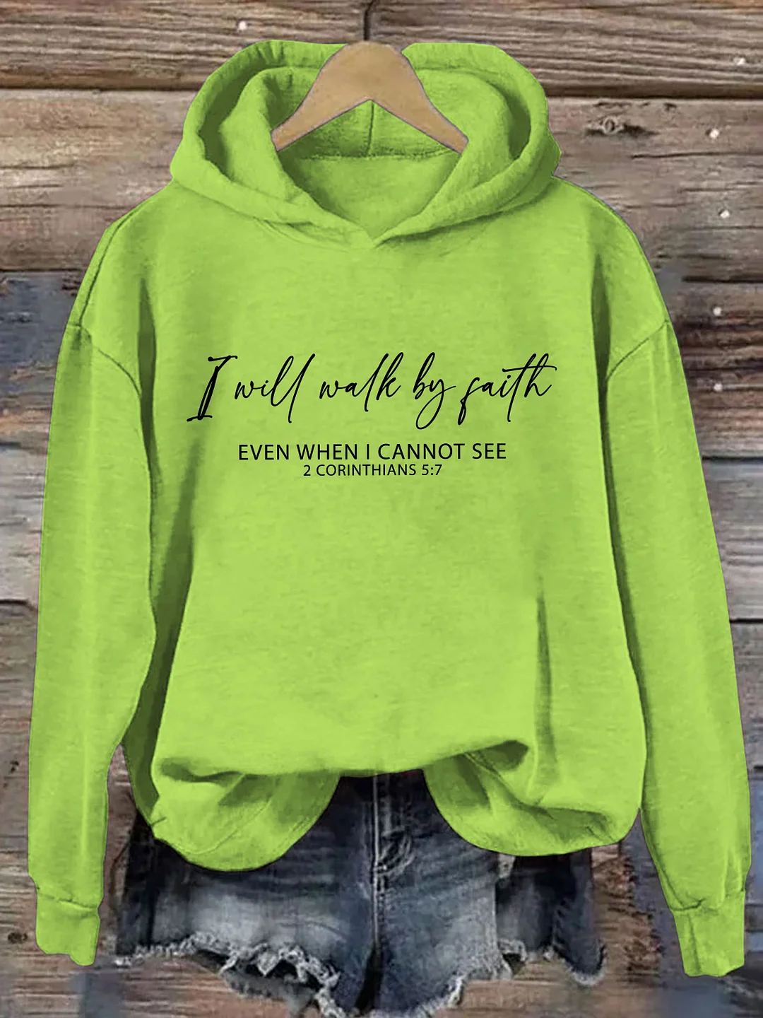 I Will Walk By Faith Hoodie