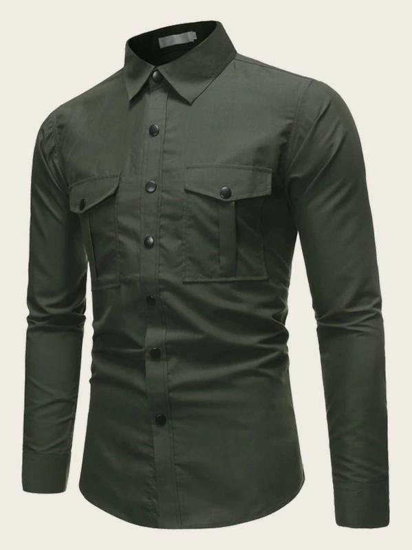 men's shirt with flap on back