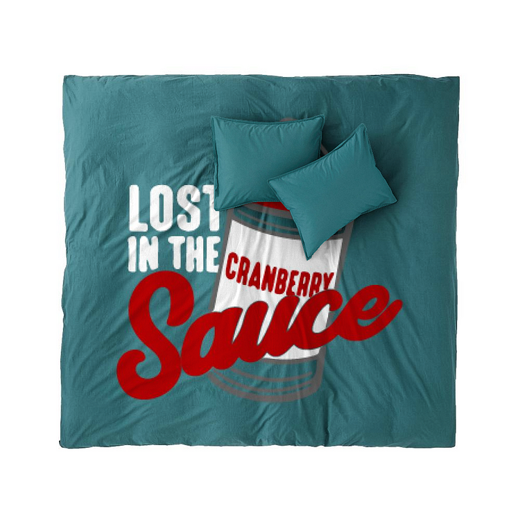Lost In The Cranberry Sauce, Thanksgiving Duvet Cover Set