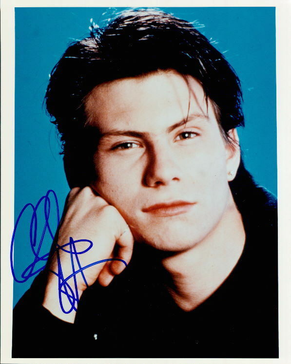 Christian Slater in-person signed 8x10 Photo Poster painting COA