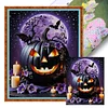 Halloween Pumpkin-11CT Stamped Cross Stitch 40*50cm