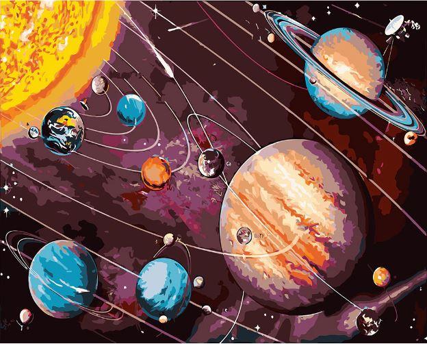 

Solar System – Paint By Numbers - 40*50CM, 501 Original