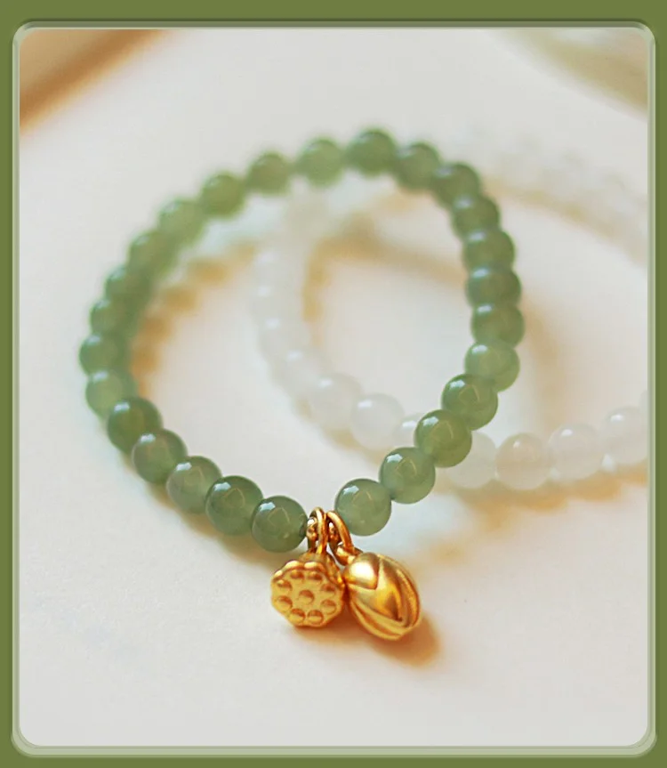 High Standard  "Two Lives Love" Jade Bracelet - A Gift of Elegance and Tradition