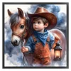 Cowboy Boy-11CT Stamped Cross Stitch 40*40cm