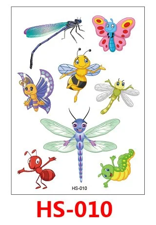 Tattoo Stickers Butterfly Animal Temporary Fake Tattoos Paste on Face Arm Leg for Children Body Art tattoo stickers