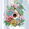 >SALE<Single Side 5D Diamond Painting Dots Pendant Wall Decor (Flower Bird Cage KJ092)