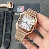 Cartier Santos Large WGSA0018 Rose Gold with White Dial (40mm) Super clone