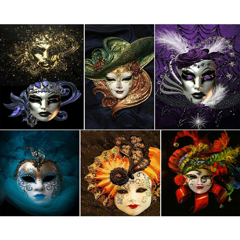 

Carnival Mask - Round Drill Diamond Painting - 50*40CM, 501 Original