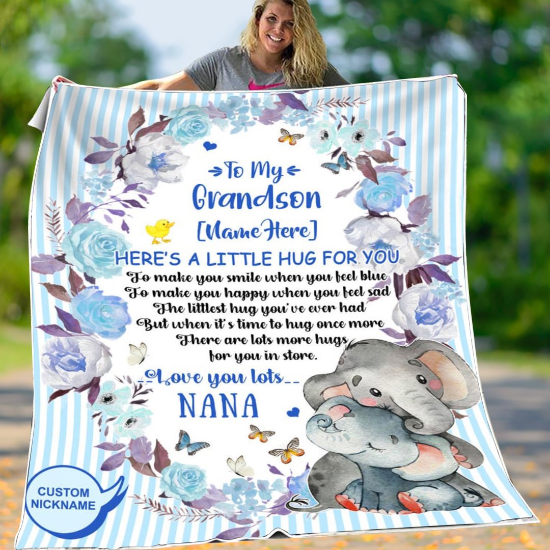 To My GrandsonPersonalized Highquality Exquisite Blanket