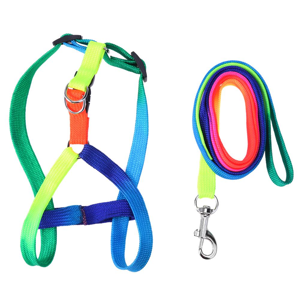

Colorful Adjustable Nylon Dog Collar Harness Pets Soft Walking Leash/2sets, 501 Original