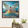 Engelsfl&uuml;gel M&auml;dchen - speziell geformtes Diamond Painting - 30*30cm