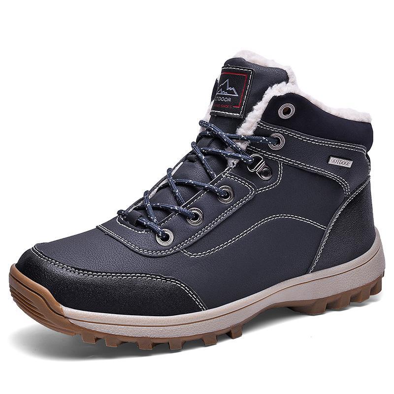 Dacomfy Men's Plus Velvet Winter Warm Snow Boots 