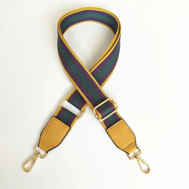 All Seasons Polyester Stripe Single Shoulder Strap Bag Accessories