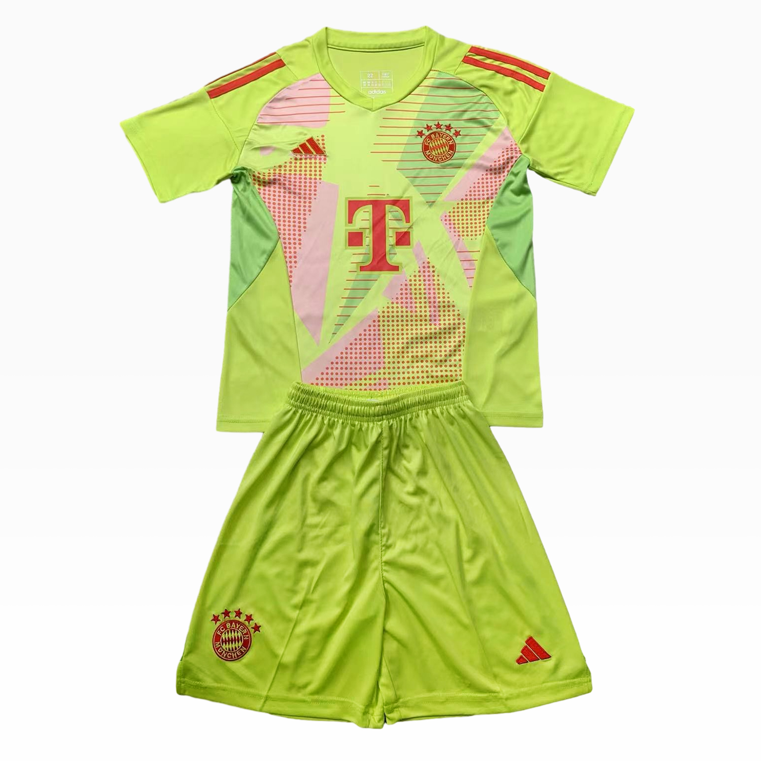 Bayern Munich 24-25 Green Goalkeeper Kids Kit