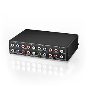 3 In 1 Out Component AV Video Switch Box for Xbox 360 Wii PS2 PS3 DVD/VCD/EVD/STB Game Consoles