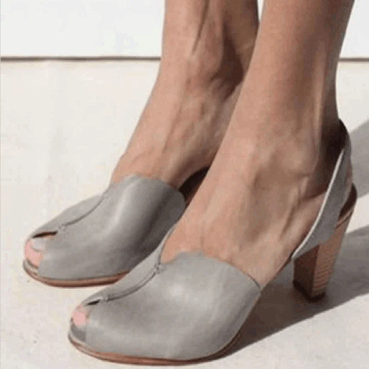 Women's Elegant Casual Peep Toe Sandals