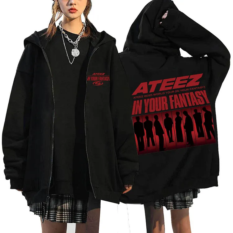 2025 ATEEZ IN YOUR Fantasy Creative Zip UP Hoodies