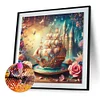 Diamond Painting-DIY Full Round Drill Sailboat