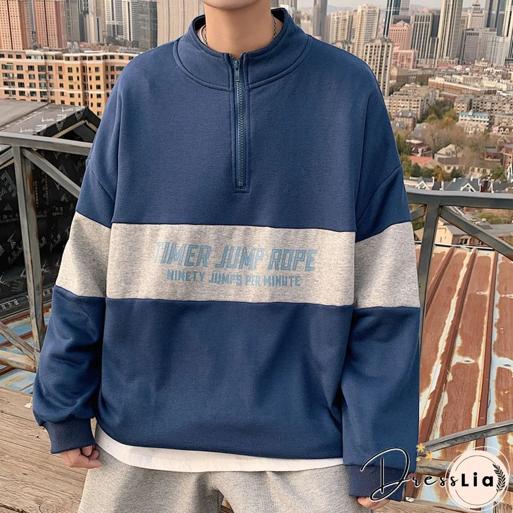 Men Vintage Print Casual Sweatshirt