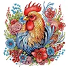 Diamond Painting-DIY Crystal Rhinestone Flower Rooster