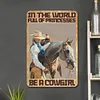 (Multi Style)Cowboy - Metal Tin Signs(8*12Inch)
