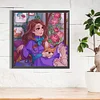 Diamond Painting -DIY Round Drill Girl Dog(40*40 CM)
