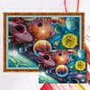11CT Counted/Stamped Cosmic Planet - Cross Stitch 40*50cm