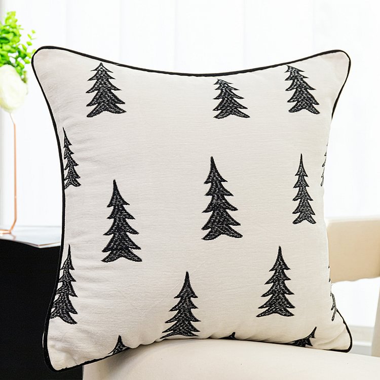 Homemys Zebra pattern simple embroidery sofa pillow