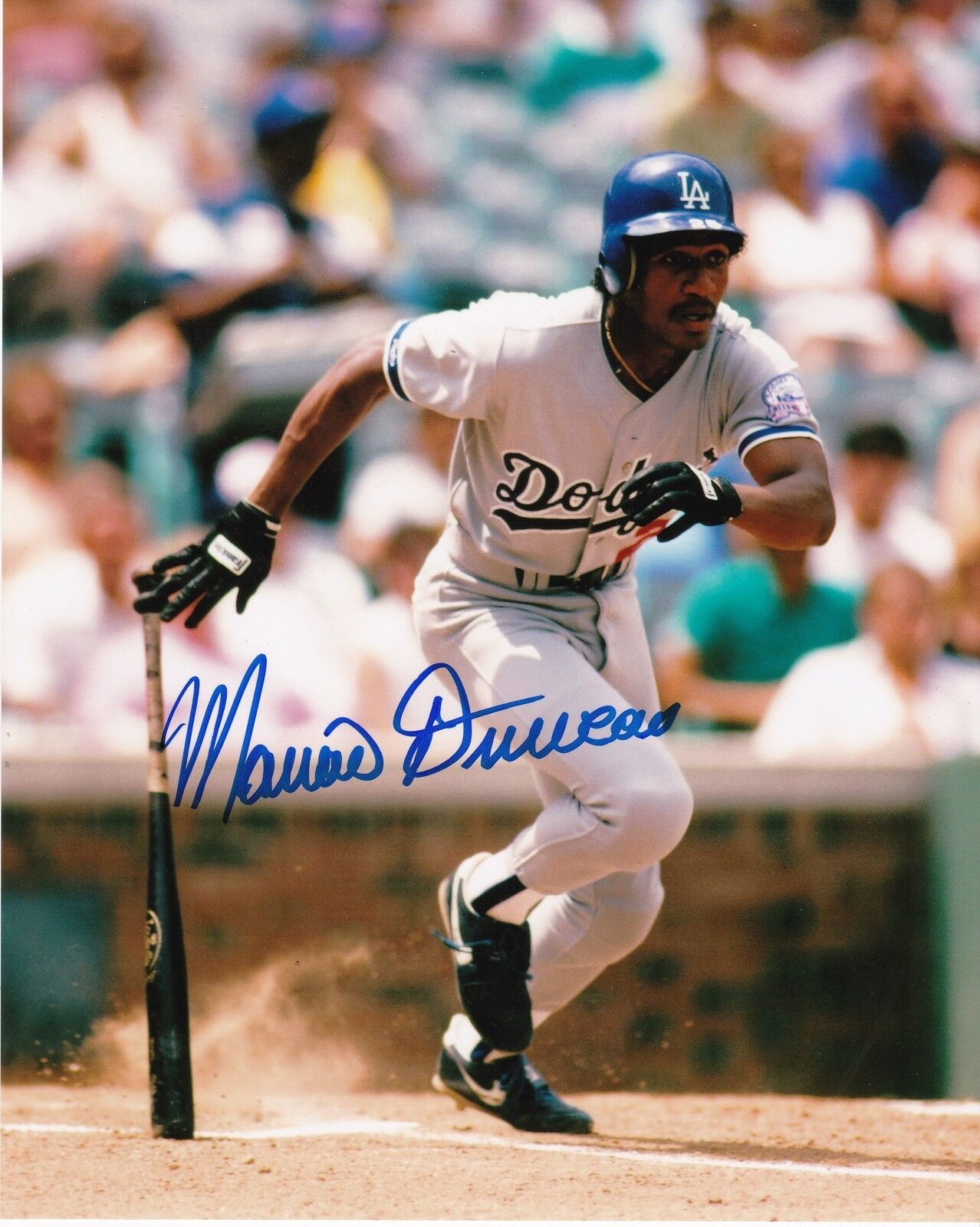 MARIANO DUNCAN LOS ANGELES DODGERS ACTION SIGNED 8x10