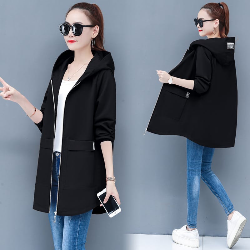 New Style Plus Fat Plus Size Women’s Trench Coat