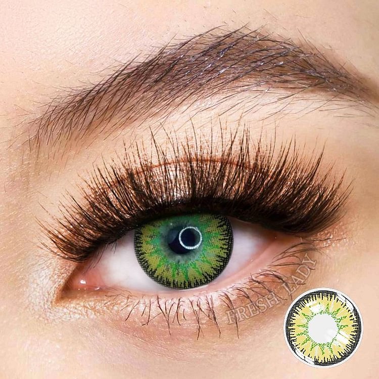 Freshlady Vika Tricolor Yellow Colored Contact Lenses