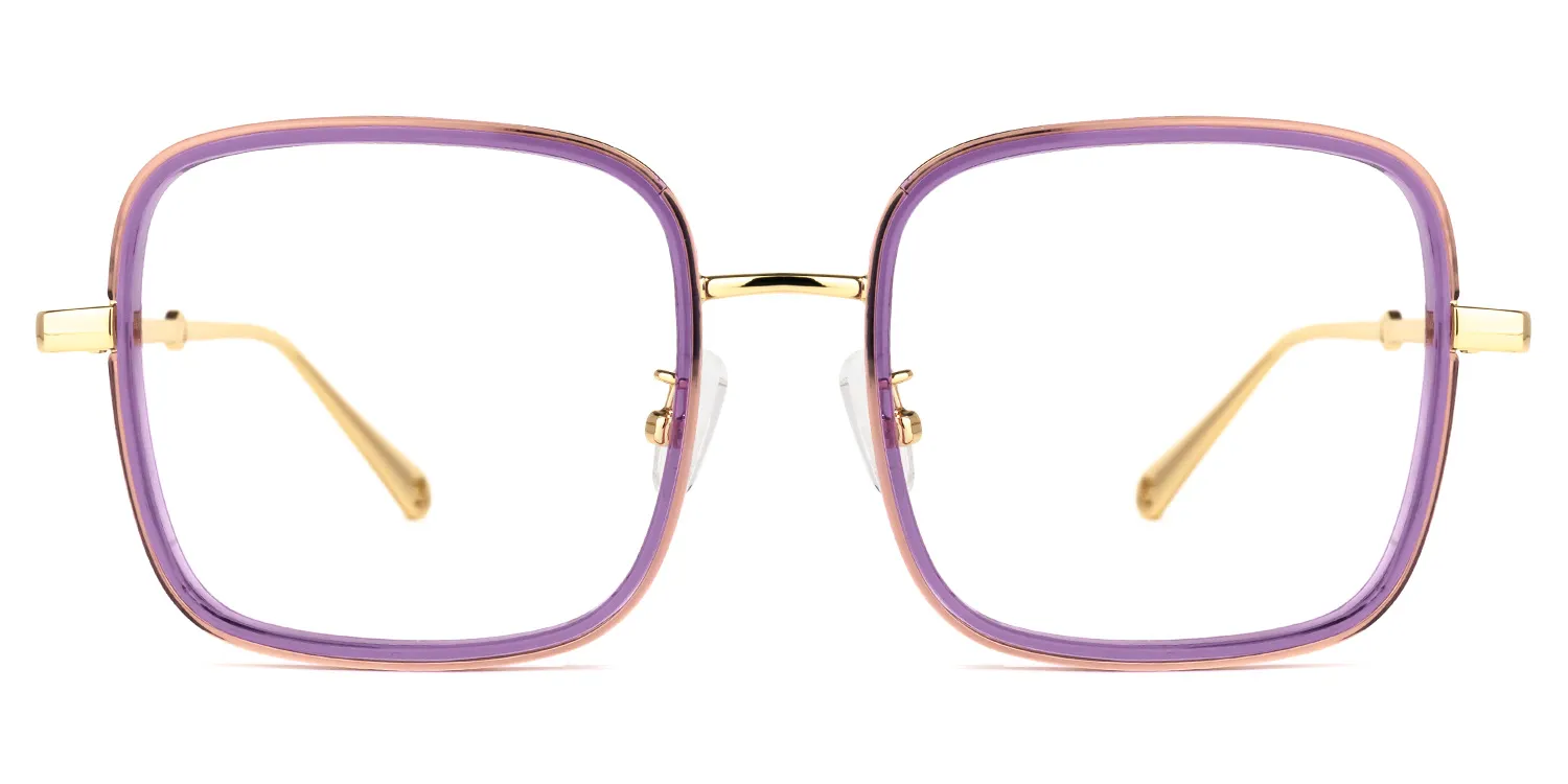 Jace Lila Quadratisch Brille Lila