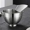 Pour Shield Stainless Steel Food Processor Attachment Safety Shield for Kitchen Aid Stand Mixers and Dishwasher Safe