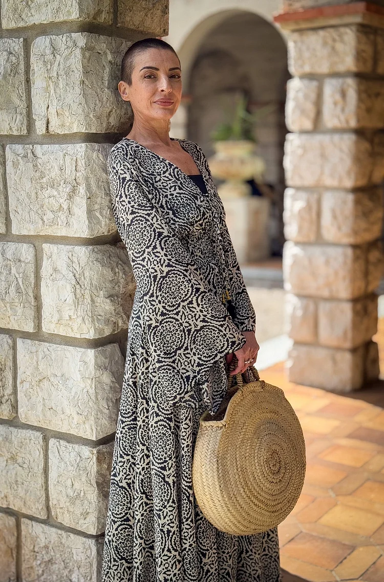 Long Bohemian Silk Kimono With Belt Comfortable Lounge Dress For Women